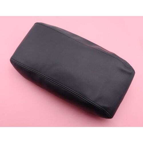 Black&Black Stitch PU Leather Center Console Armrest Lid Cover Fit For Jeep Grand Cherokee 2011 2012 2013 2014 2015 2016-2019