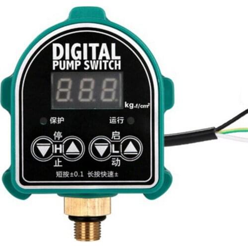 Digital Pressure Control Switch Digital Display Eletronic Pressure Controller for Water Pump With G1/2" 1/2" 3/8" Adapter