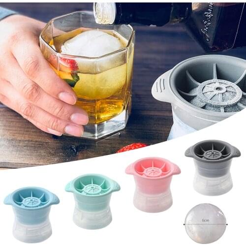 Ice Mould Silicone Mold Ball Round Ice Cube Mold Kitchen Stackable Slow Melting DIY Ice Cream Jelly Mould Cocktail Whiskey Drink