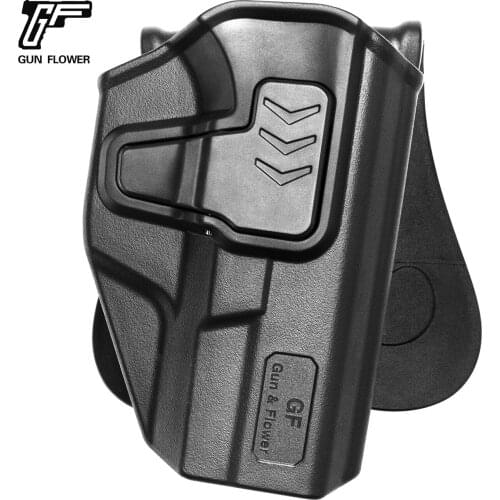 Gunflower Concealed Carry Glock 19 Index Release Polymer OWB Holster with Belt Clip