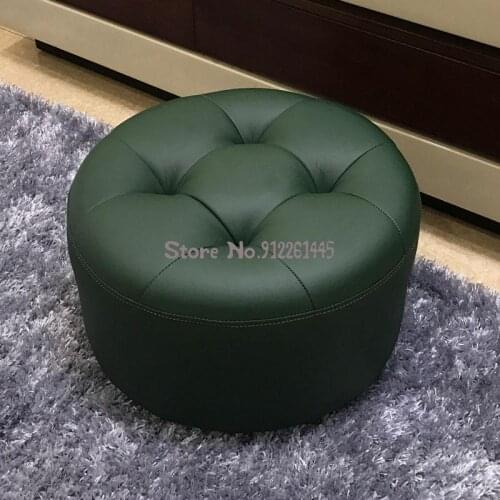Round Stool Childrens Simple Small Sitting Stool Tatami Baby Shoes Changing Stool Soft Pier Sofa Coffee Table Low Stool Ottoman