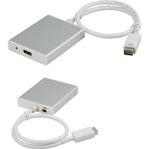 Mini DVI to Displayport Mini displayport cable converter adapter USB audio+mini DVI to Displayport or mini Displayport out