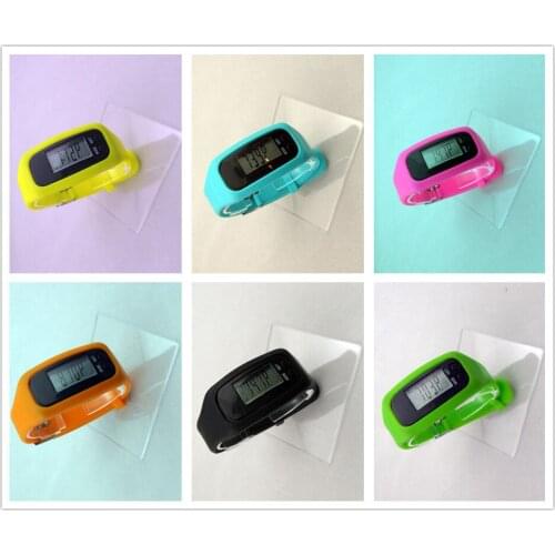 Multi-function pedometer Watches Bracelet pedometer Silicone running counter 0-99999 steps counter color random