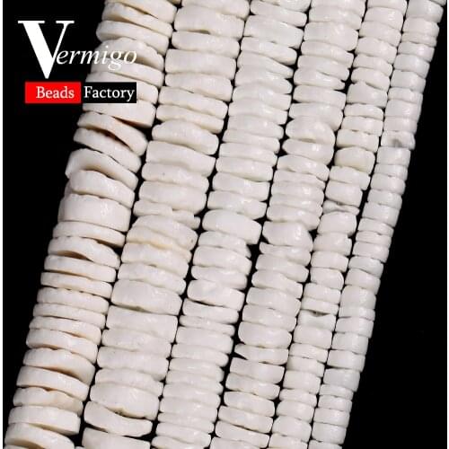 Natural Mother of Pearl Shell Beads 4/6/8mm Irregular Rondelle Beads for Jewelry Making Diy Bracelets Necklace Jewelry 15inches