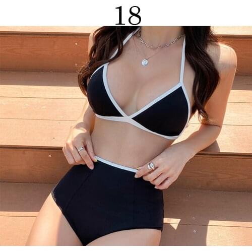 2021 New Sexy Black White Designer Bikini parcels Brand Swimwear Bathing Suit Beachwear two piece Swimsuit Biquini XL