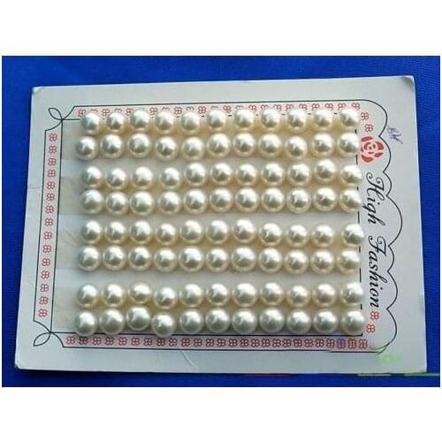 New Arrival Favorite Pearl Jewelry Wholesale 44 Pairs 8mm White Round Freshwater Pearl Silver Stud Earrings Charming Lady Gift