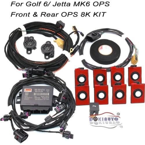 Park Pilot Front And Rear 8 Sensor 8K PDC OPS Vehicle Parking FOR VW Golf 5 6 JETTA MK5 Mk6 Touran 56D 919 475 A