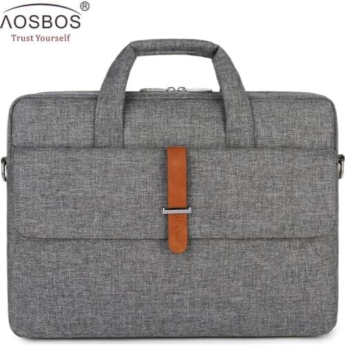 Aosbos Women Computer Tote Bag Fashion Women Laptop Handbags Large Capacity Business Travel Bags 2019 Multifunction Shoulder Bag