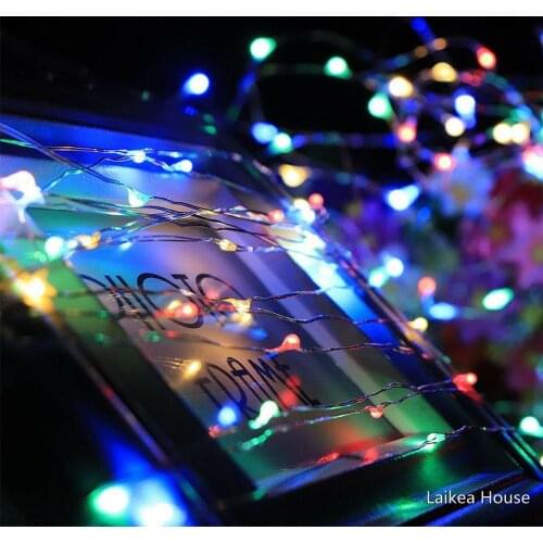 Led Copper Wire Light String 100 Lights 8 Function Holiday Decoration Light String Immersion In Watering Power Generation