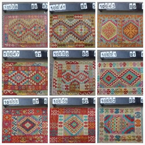 Mats kilim Traditional Vintage handmade Afghan 100% wool nordic decor gc131yg13