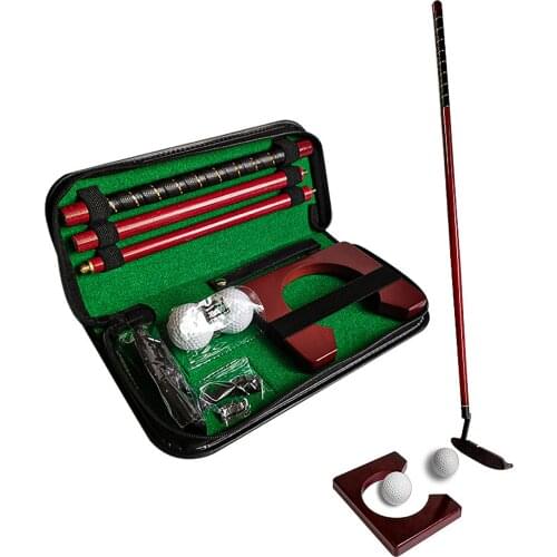 Golf Training Club Mini Golf Equipment Practice Kit Golf Training Aids Tool Portable Golf Putter Practicee Set Travel Indoor