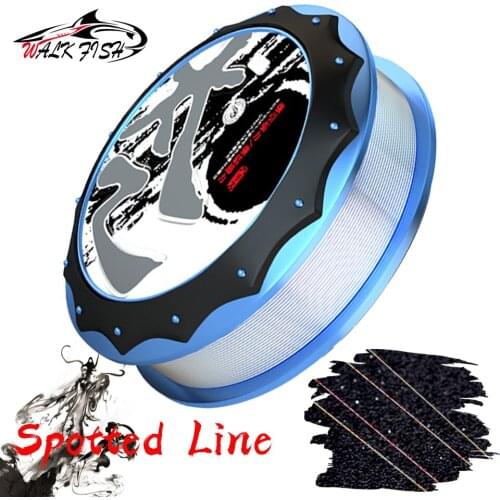 WALK FISH 50M Spotted Fishing Line Monofilament Super Strong Nylon Fishing Line 3D Invisible Camouflage Nylon Fishing Line