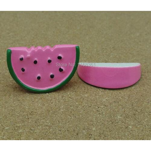1pcs/lot resin flat back pink watermelon cake 25mm Cabochons Hair Bow Center Card Frame Making Craft DIY B012-3