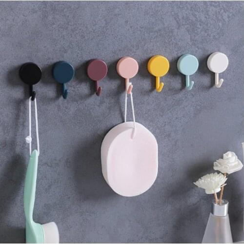 10 Pcs Hooks Strong Self Adhesive Door Wall Hangers Hooks Suction Heavy Load Rack Cup Sucker for Kitchen Bathroom