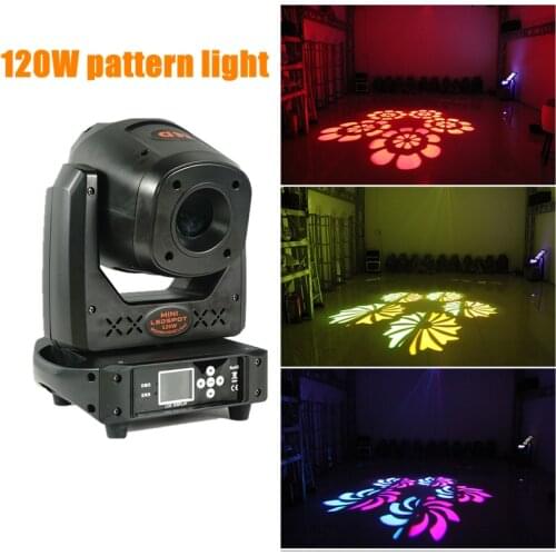 120W Moving Head Light Stage Beam LED Pattern Light DJ Party Disco Wedding Performance Light