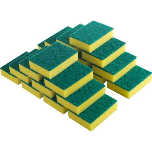 20pcs Dishwashing Spong Mop Scouring Pad Cleaning Decontamination Dishcloth Kitchen Supplies Washing Bowl Fabulous Pot Tool