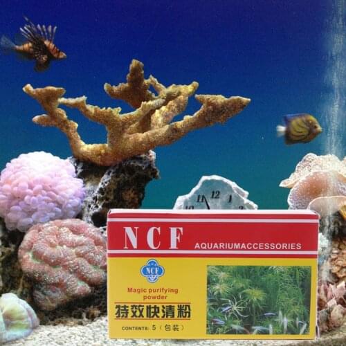 5 bags Aquarium Purifier Powder Efficient Immune Bactericide Water Cleaner