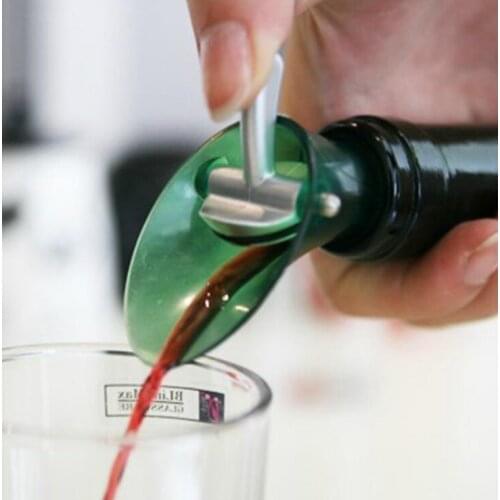 Red Wine Aerator Plug Cap Bottle Pour Pourer Seal Cap Shutoff Stopper Pour Spout LX1507