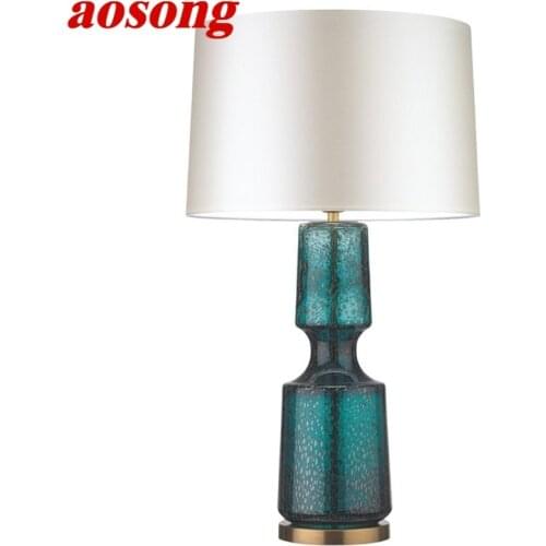 AOSONG Nordic Simple Table Light Contemporary Desk Lamp LED for Home Bed Room Decoration