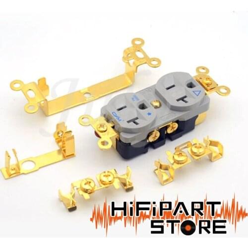 CM Audio flagship 9999AU gold plated ice and fire version of the audio power wall socket