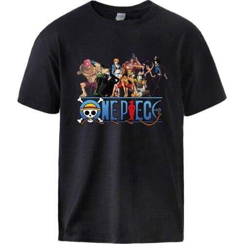 One Piece Nami Usopp Print Short Sleeve Tshirt Man Causal 100% Cotton Tops Tees 2021 Summer Male Causal Graphic Tshirt