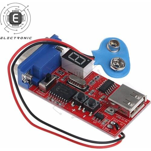 VGA Signal Generator LED Display Tester Monitor Detector 15 Signal Output USB Battery Power Supply DC 9V