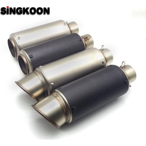 For Akrapovic exhaust motorcycle muffler Silencer escape moto Stainless Steel exhaust pipe FOR royal enfield Honda pcx pitbike