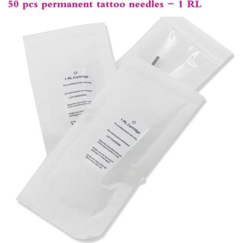 600G-D 1RL Tattoo Needles Beauty Tools Tattoo Permanent Makeup tattoo Needles Sterilized Tattoo Machine pen Needles 50 pcs/lot