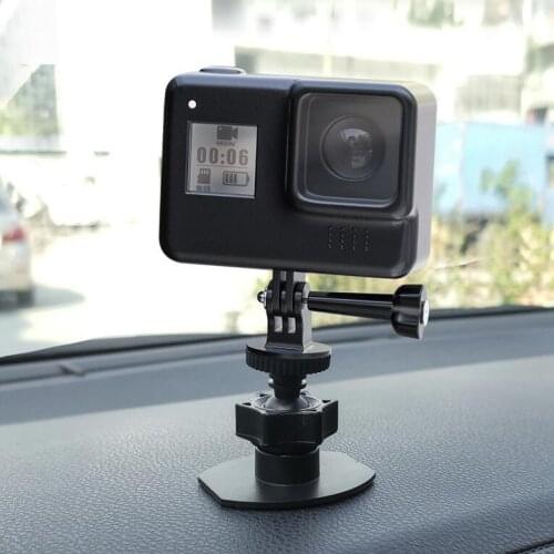 PULUZ Mini Gimbal Camera Bracket Desktop Mobile Phone Bracket Recorder Car Bracket 1/4 Screw Connector For GoPro