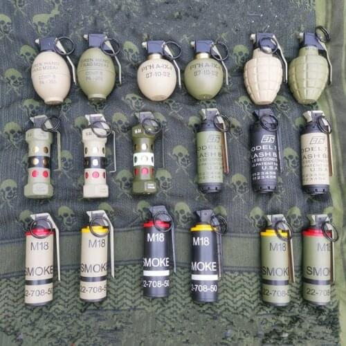 Butane Windproof Lighter Metal Collection Creative Grenade Model Lighter Outdoor Travel Cigarette Accessories