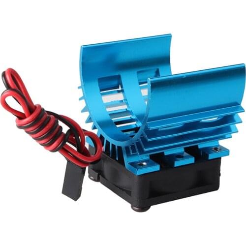 Metal Electric Motor Heat Sink 5V Cooling Fan for RC Parts 1/10 Car 540 550