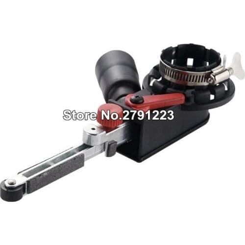 Mini DIY Sander Sanding Belt Adapter Bandfile Belt Sander for 10mm 4" Electric Angle Grinder