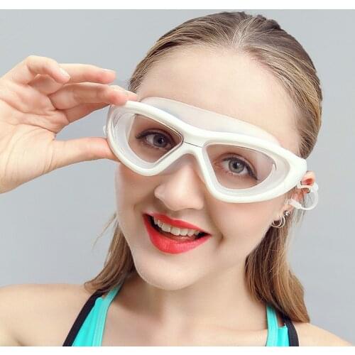 New Men Women Professional Swimming Goggles Waterproof Soft Silicone Transparent Glasses Swim Eyewear Anti-Fog UV Adult