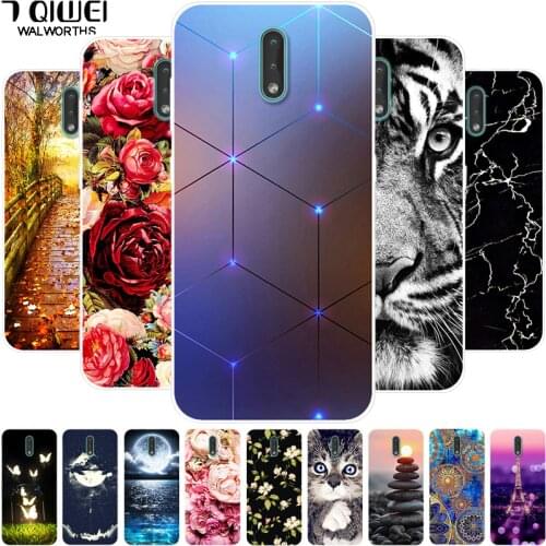 For Nokia 2.3 Case Silicone Soft New Phone Case Cover For Nokia 2.3 Case TPU Clear Flower Bumper for Nokia2.3 2020 Coque Shell
