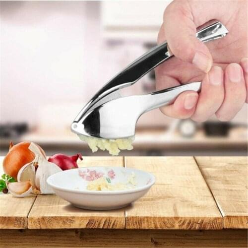 1Pc Stainless Steel Handle Garlic Presses Alloy Garlic Onion Ginger Presses Squeeze Kitchen Cooking Tools New