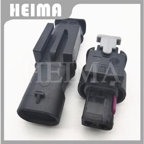 10/20/30 sets TE Tyco AMP 2 pin male female auto waterproof connector sensor nozzle plug for VW 1-1703498-1 1-1924067-4