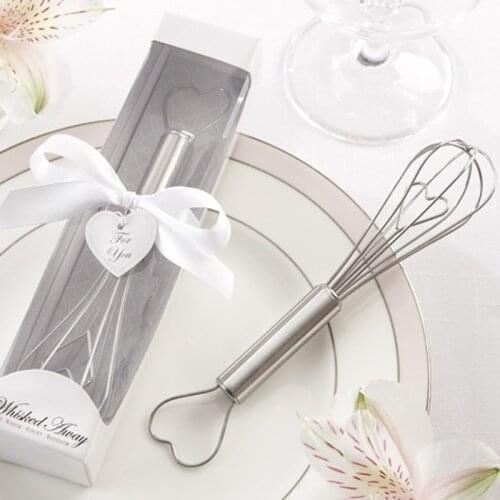 10pcs/lot "Whisked Away" Heart Whisk Favor weding favors wedding giveaway wedding supplies Party gifts FREE SHIPPING