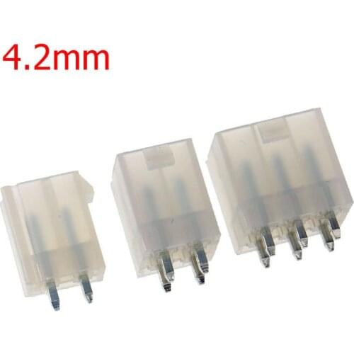 30Pcs/1Lot 4.2mm White 6P Female Socket Straight/Curved Needle For Pc Computer Atx Graphics Card Gpu Pci-E Pcie Power Connector