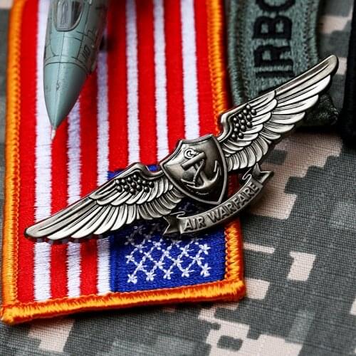Air Warfare Aviation Senior Flying Spear Badge Pilot Epaulettes Skill Advanced Unit Metal Brooch Pin