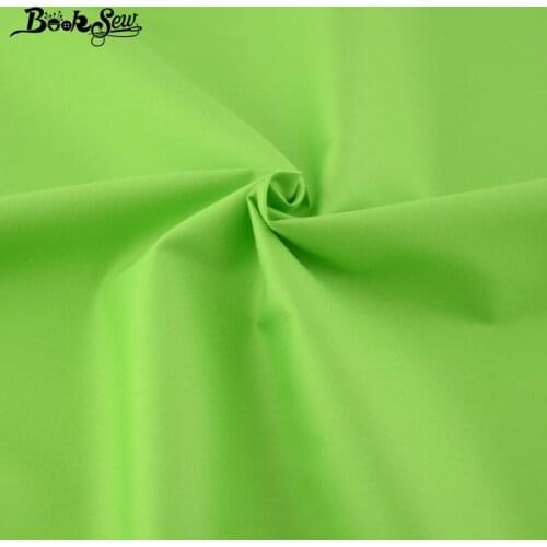Booksew 100% Cotton Fabric Meter Classic Solid Green Color Cloth Curtain Tecido Dress Material Patchwork Sewing Tela Algodon