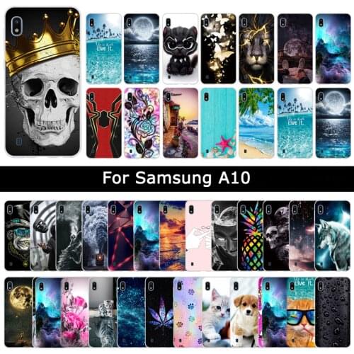 Luxury Case For Samsung Galaxy A10 A 10 Soft Silicone TPU Cartoon Cute Patterned Protective Cover Phone Shell Cases Fundas Coque