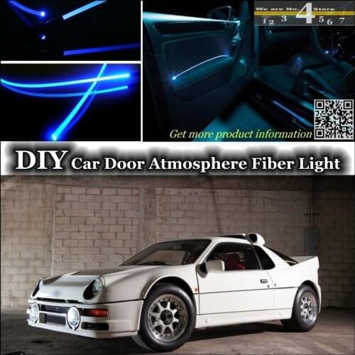 For Ford RS200 interior Ambient Light Tuning Atmosphere Fiber Optic Band Lights Inside Door Panel illumination Not EL light