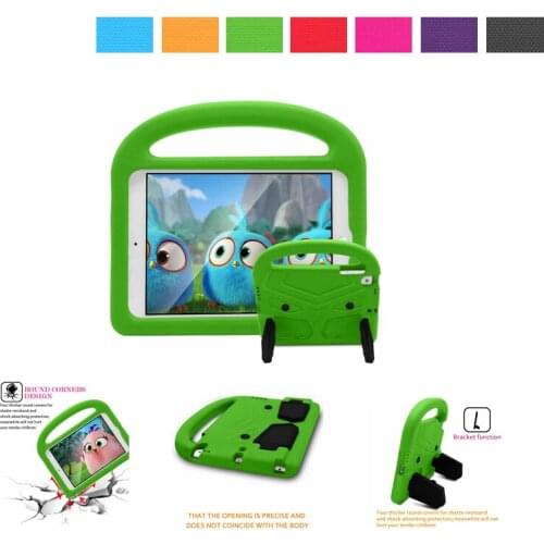 For iPad Air 1 2 Case Kids EVA Foam Shockproof Handle Stand Cover for iPad Pro 9.7 Tablet Case Fundas for iPad 9.7 2018 2017