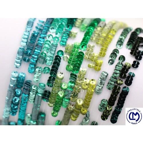 France Import LM Metal 4mm Plane Sequins French Embroidery High-Grade Beaded Materials