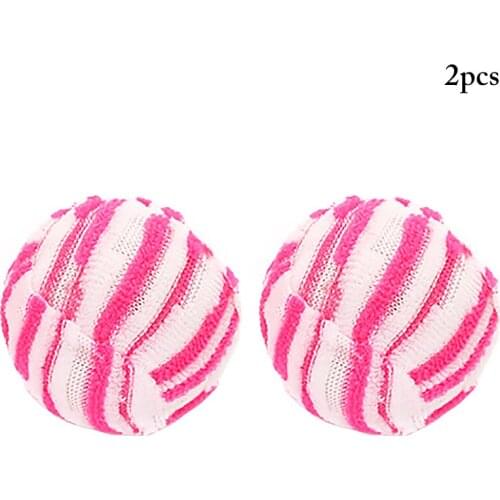 2PCS Cat Toy Ball Creative Stripe Cat Bell Ball Cat Scratch Toy Cat Training Toy