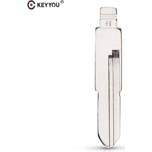 KEYYOU 10PCS/LOT Metal Blank Uncut Flip KD Remote Key Blade Type #41 For Trumpchi New Arrivel