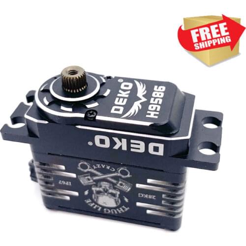 RC CAR DEKO H9586 metal water proof metal gear high voltage servo 23 28 32KG for TRX4 monster truck crawler