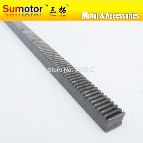 Mod 1 12x12x280mm spur Gear rack right teeth WIDTH 12mm HEIGHT 12mm LENGTH 280mm 45# steel transmission CNC parts modulus 1 M1