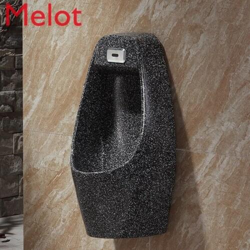 Fashion Color Wall-Mounted Induction Urine Cup Mens Urinal Funnel Urinal Hanging Household Urinal Wall-Mounted Mens