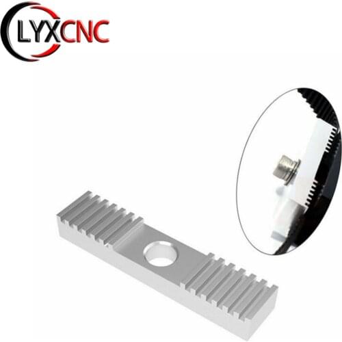 DIY GT2 Aluminum Block Timing Belt Fixing Piece Tooth Pitch 2mm Clamp 9x40mm Mount Block Fixing Clip Plate For 3D Printer CNC